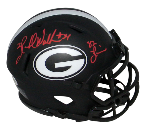 HERSCHEL WALKER SIGNED GEORGIA BULLDOGS ECLIPSE SPEED MINI HELMET W/ 82 HEISMAN