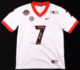 Jermaine Burton Signed Georgia Bulldogs Jersey Inscribed "21 Champs" (Beckett)