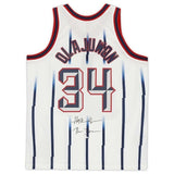 HAKEEM OLAJUWON Autographed "The Dream" Houston Rockets M&N Jersey FANATICS