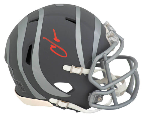 Chad Johnson Signed Bengals SLATE Riddell Speed Mini Helmet - (SCHWARTZ COA)