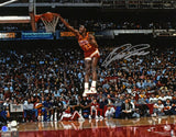 Dominique Wilkins Signed Atlanta Hawks 16x20 Dunk Photo - Beckett W Holo *Silver