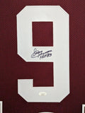 FRAMED WASHINGTON SONNY JURGENSEN AUTOGRAPHED SIGNED INSCRIBED JERSEY JSA COA