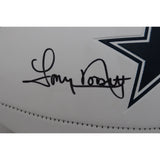 Tony Dorsett Autographed/Signed Dallas Cowboys Logo Football Beckett 47647