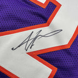 Framed Autographed/Signed Amare Stoudemire 33x42 Purple Jersey Beckett BAS COA