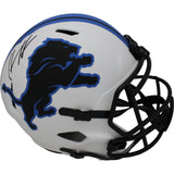 Hendon Hooker Autographed Detroit Lions F/S Lunar Helmet Beckett 44987