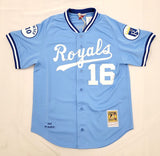 Bo Jackson Autographed Kansas City Royals 1987 Blue M&N Authentic Jersey BAS