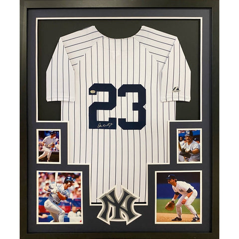 Don Mattingly Autographed Signed Framed New York Yankees Jersey PSA/DNA