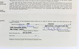 Don Larsen Signed 1964 San Francisco Giants Uniform Player's Contract BAS LOA