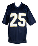 Raghib Rocket Ismail Signed Notre Dame Fighting Irish Jersey (Beckett) Receiver