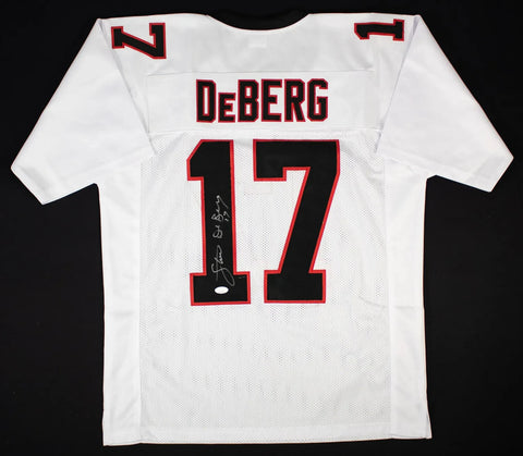 Steve DeBerg Signed Atlanta Falcons Jersey (JSA COA) Over 34,000 Passing Yards