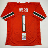 Autographed/Signed Cameron Cam Ward Miami Orange College Football Jersey JSA COA