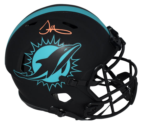 TYREEK HILL AUTOGRAPHED MIAMI DOLPHINS ECLIPSE FULL SIZE SPEED HELMET BECKETT