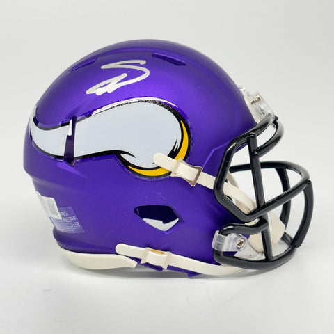 Stefon Diggs Autographed Signed Minnesota Vikings Mini Helmet Beckett