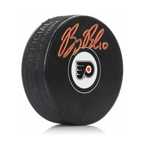 Bobby Brink Orange Autographed Signed Philadelphia Flyers Hockey Puck JSA PSA