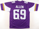 Jared Allen Signed Minnesota Vikings Jersey (Beckett) 5x Pro Bowl Defensive End