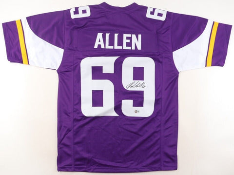 Jared Allen Signed Minnesota Vikings Jersey (Beckett) 5x Pro Bowl Defensive End