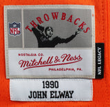 Broncos John Elway "HOF 04" Signed Orange Throwback M&N Jersey BAS Witnessed