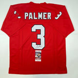 Autographed/Signed Carson Palmer Arizona Red Football Jersey JSA COA Auto