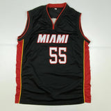 Autographed/Signed DUNCAN ROBINSON Miami Black Basketball Jersey JSA COA Auto