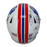 Tom Brady, Gronkowski, Edelman +4 Autographed SpeedFlex Helmet Fanatics LE 11/12