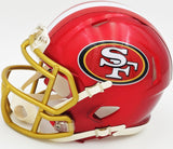 FRED WARNER AUTOGRAPHED 49ERS FLASH RED SPEED MINI HELMET BECKETT WITNESS 226392