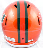 Andre Johnson Autographed Miami Hurricanes F/S Flash Speed Helmet-Beckett W Holo