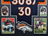 FRAMED DENVER BRONCOS 2X SB CHAMPS 3X AUTOGRAPHED SIGNED JERSEY JSA COA