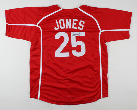 Andruw Jones Signed Tohoku Rakuten Golden Eagles Jersey (JSA COA) Ex Braves C.F.