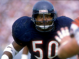 Chicago Bears Butkus, Singletary & Urlacher Sign "Monsters of the Midway" Jersey