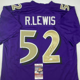 Autographed/Signed RAY LEWIS Baltimore Color Rush Football Jersey JSA COA Auto