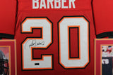 RONDE BARBER (Buccaneers red SKYLINE) Signed Autographed Framed Jersey JSA