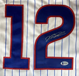 Kyle Schwarber Chicago Signed White Baseball Jersey BAS