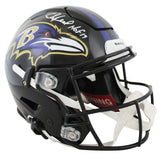 Ravens Ray Lewis & Ed Reed "HOF" Signed Speed Flex Full Size Helmet BAS Witness