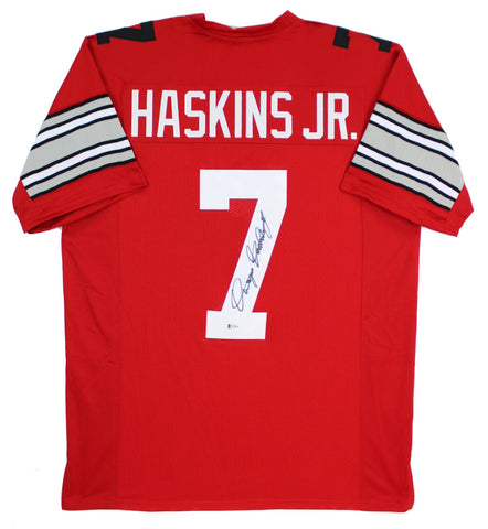 Ohio State Dwayne Haskins Jr. Authentic Signed Red Jersey Autographed BAS