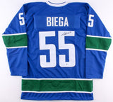 Alex Biega Signed Canucks Jersey (Beckett COA) Playing career 2010-present