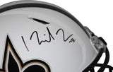 Michael Thomas Signed New Orleans Saints Authentic Flat White Helmet BAS 36264