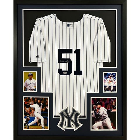 Bernie Williams New York Yankees Autographed Signed Framed Jersey BECKETT