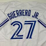 Autographed/Signed Vladimir Vlad Guerrero Jr. Toronto White Jersey JSA COA