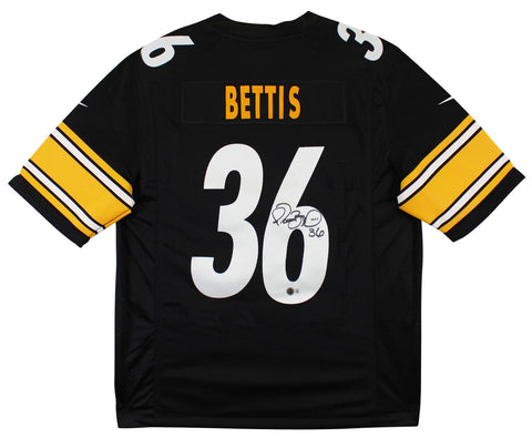 Steelers Jerome Bettis Authentic Signed Black Nike Limited Jersey BAS Witnessed