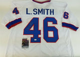 Leonard Smith Signed Buffalo Bills Jersey Inscribed "Hitman" (JSA COA)