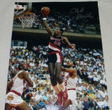 CLYDE DREXLER AUTOGRAPHED SIGNED PORTLAND TRAIL BLAZERS 16x20 PHOTO JSA