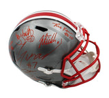 CJ Stroud/Smith/Fields Multi-Signed Buckeyes Speed Full Size Flash Helmet 8 Sigs