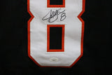 Jeff Blake Autographed/Signed Pro Style Black XL Jersey Beckett 35988