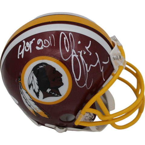 Chris Hanburger Signed Washington Redskins VSR4 Mini Helmet HOF JSA 46040