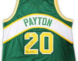 SEATTLE SUPERSONICS GARY PAYTON AUTOGRAPHED GREEN JERSEY "THE GLOVE" JSA 215766