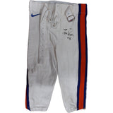 Tom Rouen Signed Game Used Nike 36 Proline White Pants BAS 45076