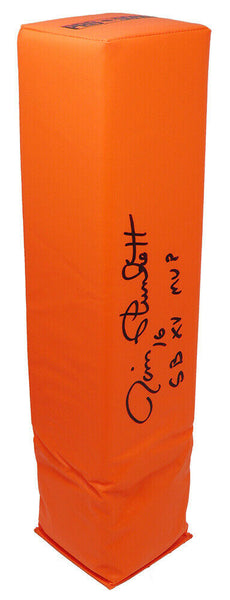 Jim Plunkett Signed Orange Endzone Football Pylon w/SB XV MVP