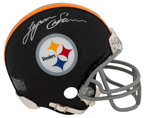 Lynn Swann Signed Steelers T/B (VSR4) Riddell Mini Helmet - (SCHWARTZ COA)