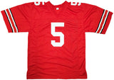 OHIO STATE BUCKEYES GARRETT WILSON AUTOGRAPHED RED JERSEY BECKETT BAS 201971