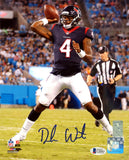 DESHAUN WATSON AUTOGRAPHED 8X10 PHOTO HOUSTON TEXANS BECKETT BAS STOCK #126639